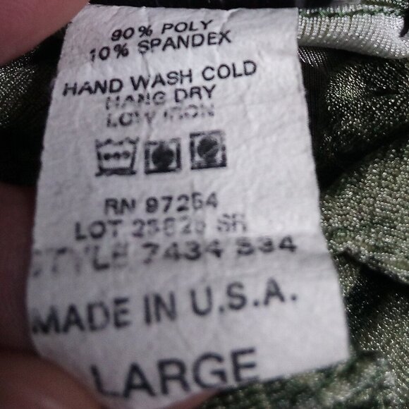 Vintage Pandora Floral Geometric Polyster Disco Shirt - Picture 6 of 7